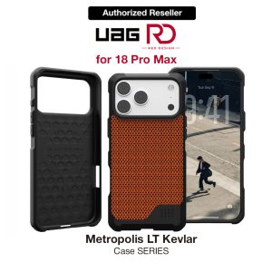 UAG Metropolis LT Magsafe Protection Case for iPhone 18 Pro Max - Kevlar Burnt Orange