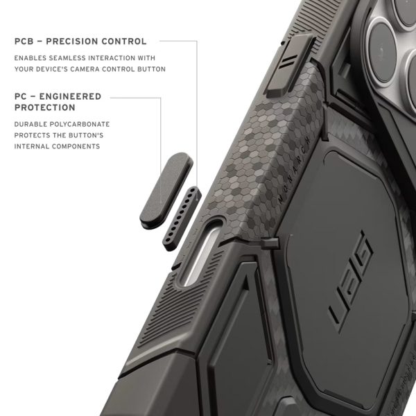 UAG Monarch Pro CapCtl Magsafe Protection Case for iPhone 18 Pro - Carbon Fiber