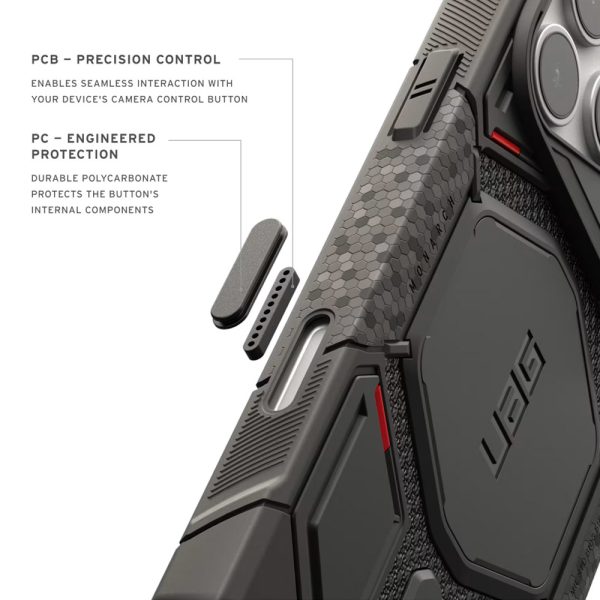 UAG Monarch Pro CapCtl Magsafe Protection Case for iPhone 18 Pro - Kevlar Black
