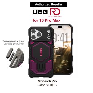 UAG Monarch Pro CapCtl Magsafe Protection Case for iPhone 18 Pro Max - Deep Purple Synth