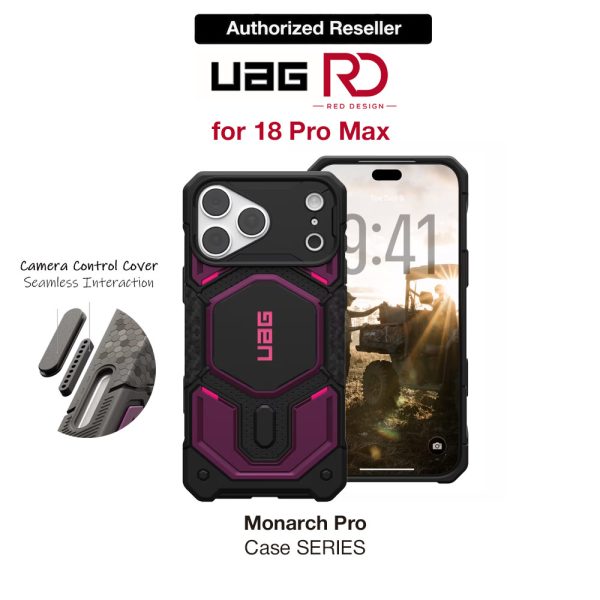 UAG Monarch Pro CapCtl Magsafe Protection Case for iPhone 18 Pro Max - Deep Purple Synth