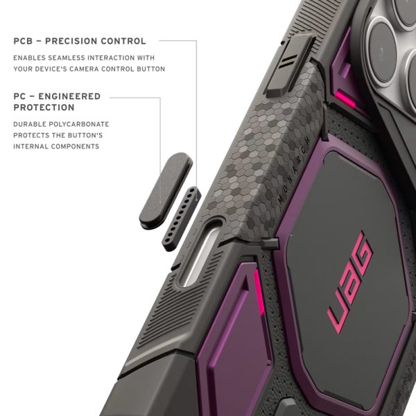 UAG Monarch Pro CapCtl Magsafe Protection Case for iPhone 18 Pro Max - Deep Purple Synth
