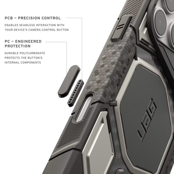 UAG Monarch Pro CapCtl Magsafe Protection Case for iPhone 18 Pro Max - Titanium