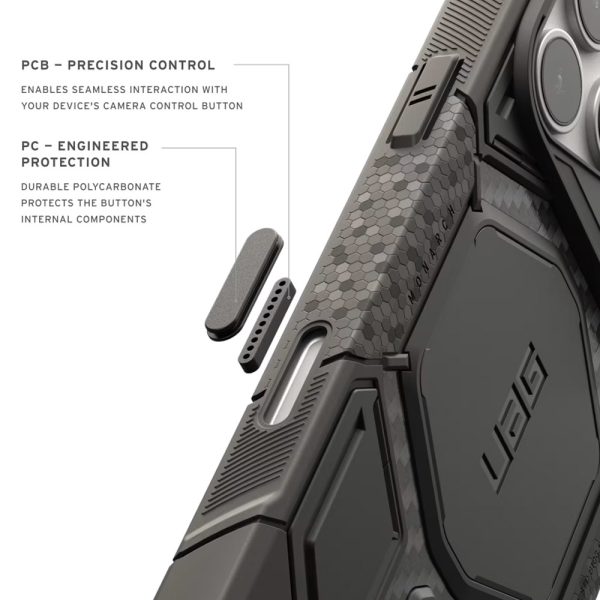 UAG Monarch Pro CapCtl Magsafe Protection Case for iPhone 18 Pro Max - Carbon Fiber