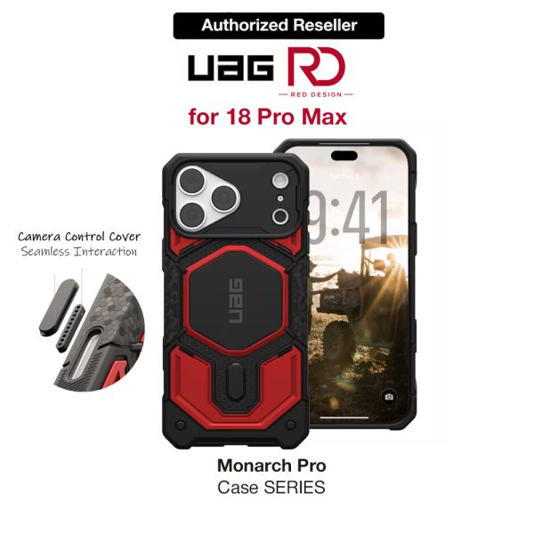 UAG Monarch Pro CapCtl Magsafe Protection Case for iPhone 18 Pro Max - Crimson