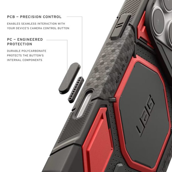 UAG Monarch Pro CapCtl Magsafe Protection Case for iPhone 18 Pro Max - Crimson