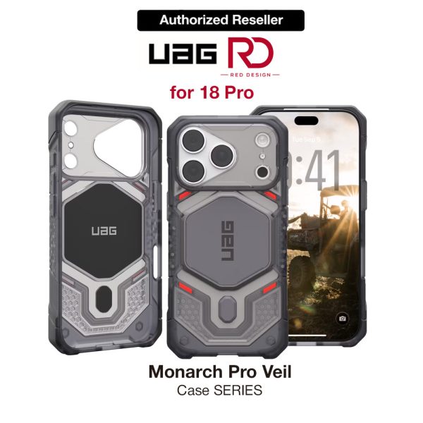 UAG Monarch Pro Magsafe Protection Case for iPhone 18 Pro - VEIL Ash