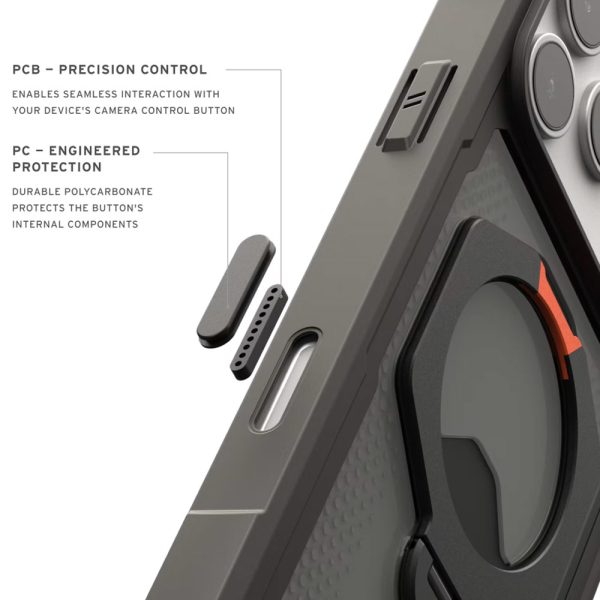 UAG Plasma XTE360 Cap Magsafe Protection Case for iPhone 18 Pro - Black Orange