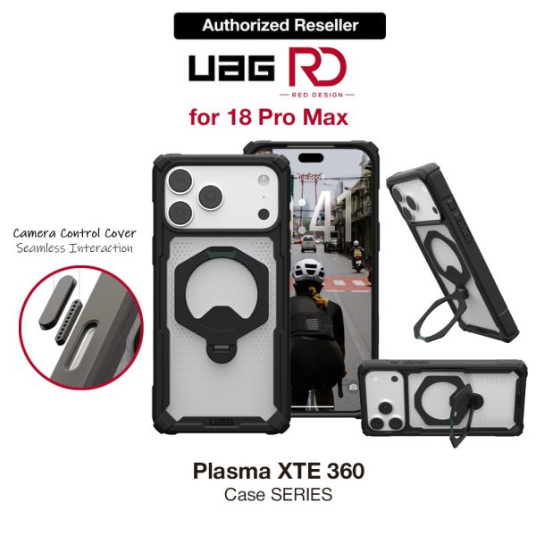 UAG Plasma XTE360 Cap Magsafe Protection Case for iPhone 18 Pro Max - Black Clear