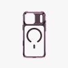Uniq LifePro Xtreme Clear MagClick Case with Camera Control Button for iPhone 18 Pro 6.3 - Deep Burgundy
