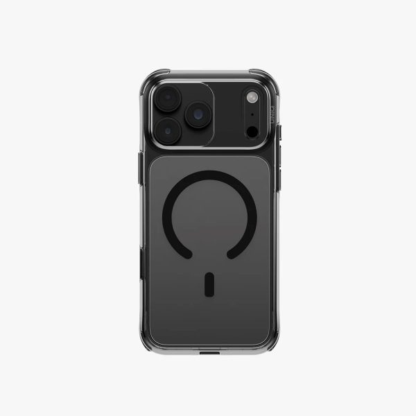 Uniq LifePro Xtreme Clear MagClick Case with Camera Control Button for iPhone 18 Pro 6.3 - Tinted Smoke