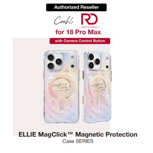 Coehl ELLIE MagClick Magnetic Charging Case with Camera Control Button for iPhone 18 Pro Max - Prism Bloom