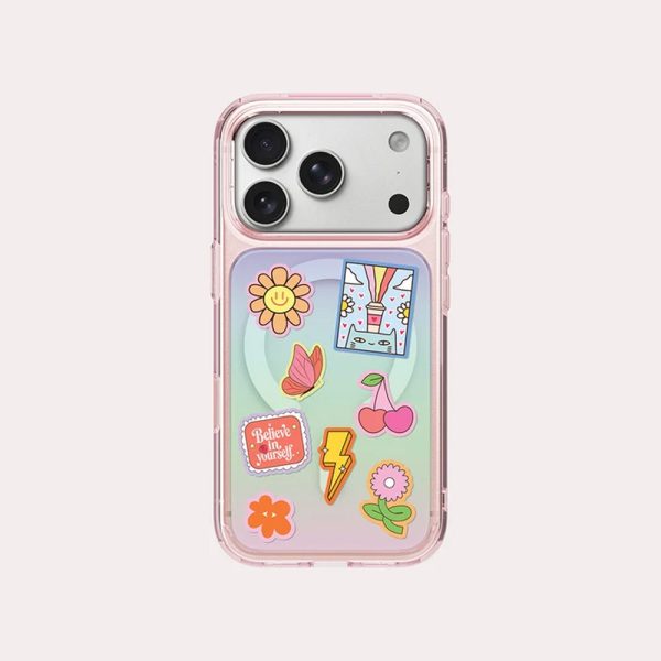 Coehl ESTELLE MagClick Magnetic Charging Case with Camera Control Button for iPhone 18 Pro - Pink Prism