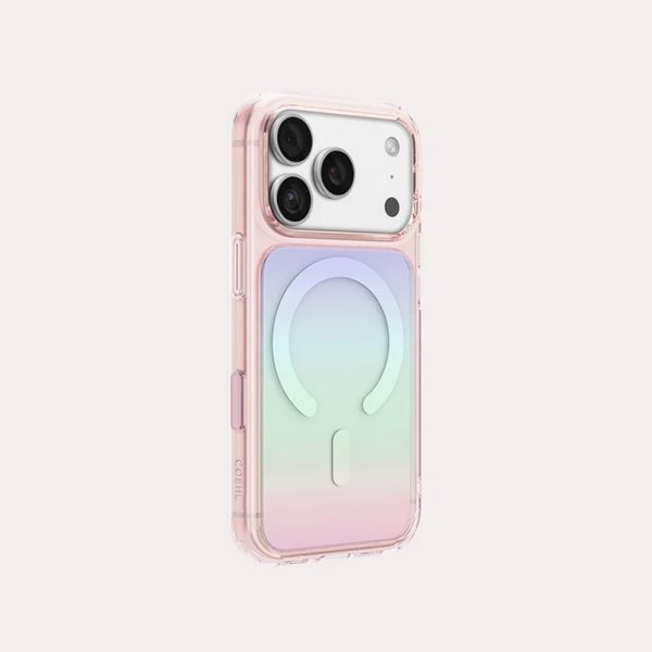 Coehl ESTELLE MagClick Magnetic Charging Case with Camera Control Button for iPhone 18 Pro Max - Pink Prism