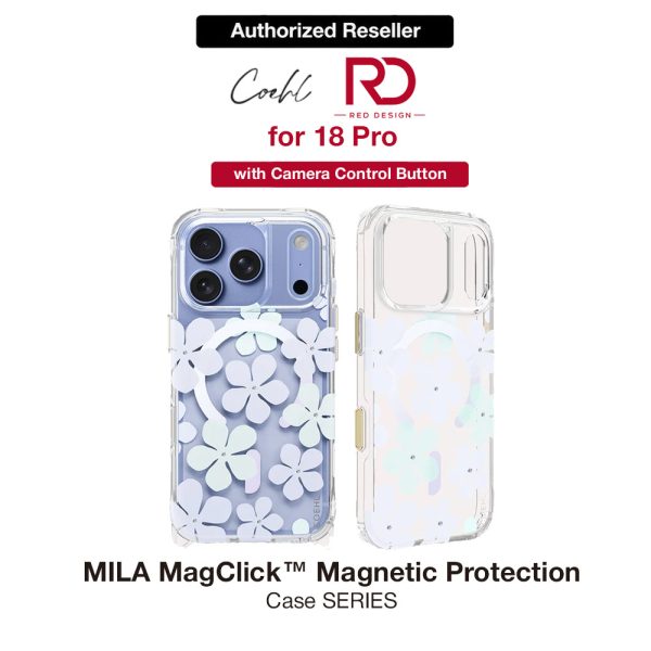 Coehl MILA MagClick Magnetic Charging Case with Camera Control Button for iPhone 18 Pro - Periwinkle Blue