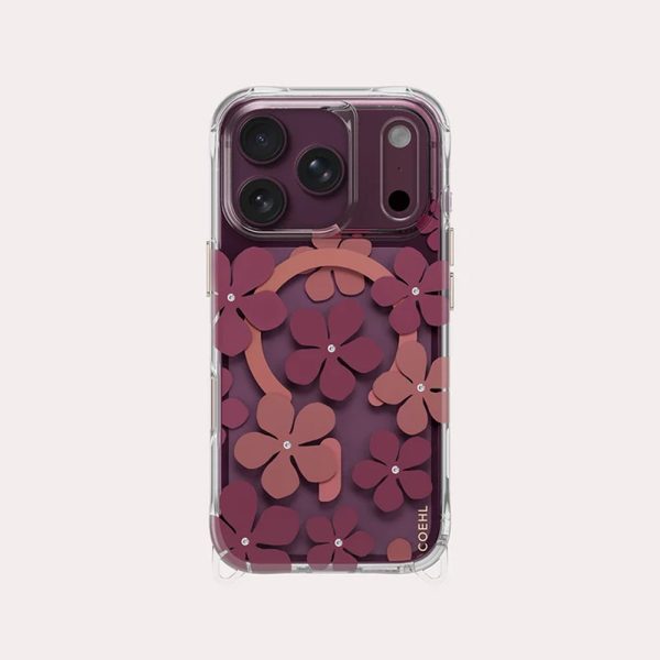 Coehl MILA MagClick Magnetic Charging Case with Camera Control Button for iPhone 18 Pro Max - Crimson Bloom