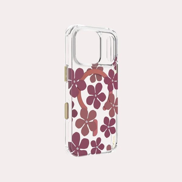 Coehl MILA MagClick Magnetic Charging Case with Camera Control Button for iPhone 18 Pro - Crimson Bloom