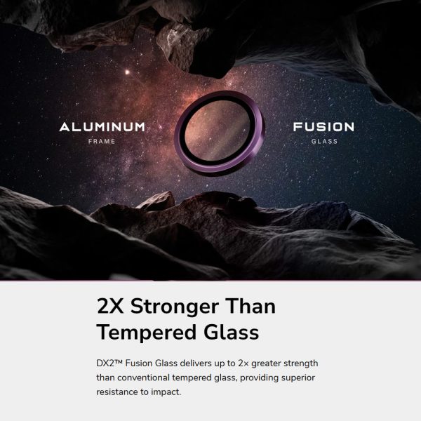 Uniq Optix AluGuard Camera Aluminum Frame Anti Reflection HD Clarity Camera Lens Protector for iPhone 18 Pro iPhone 18 Pro Max - Arctic Blue
