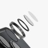 Uniq Optix AluGuard Camera Aluminum Frame Anti Reflection HD Clarity Camera Lens Protector for iPhone 18 Pro iPhone 18 Pro Max - Graphite Black