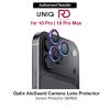 Uniq Optix AluGuard Camera Aluminum Frame Anti Reflection HD Clarity Camera Lens Protector for iPhone 18 Pro iPhone 18 Pro Max - Iridescent