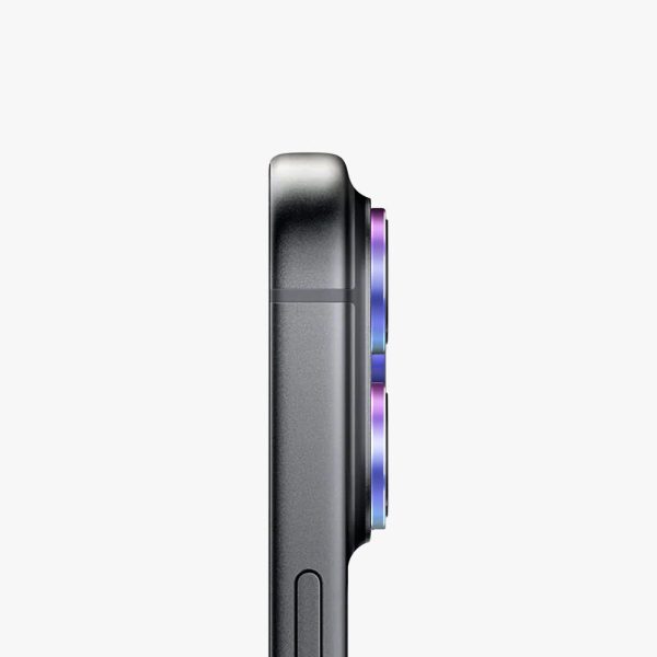 Uniq Optix AluGuard Camera Aluminum Frame Anti Reflection HD Clarity Camera Lens Protector for iPhone 18 Pro iPhone 18 Pro Max - Iridescent