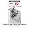 Uniq Optix AluGuard Camera Aluminum Frame Anti Reflection HD Clarity Camera Lens Protector for iPhone 18 Pro iPhone 18 Pro Max - Sterling Silver