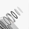 Uniq Optix AluGuard Camera Aluminum Frame Anti Reflection HD Clarity Camera Lens Protector for iPhone 18 Pro iPhone 18 Pro Max - Sterling Silver
