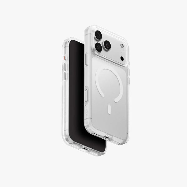 Uniq Clario MagClick Eco-Friendly Drop Protection Case with Camera Control Button for iPhone 18 Pro Max 6.9 - Lucent Clear
