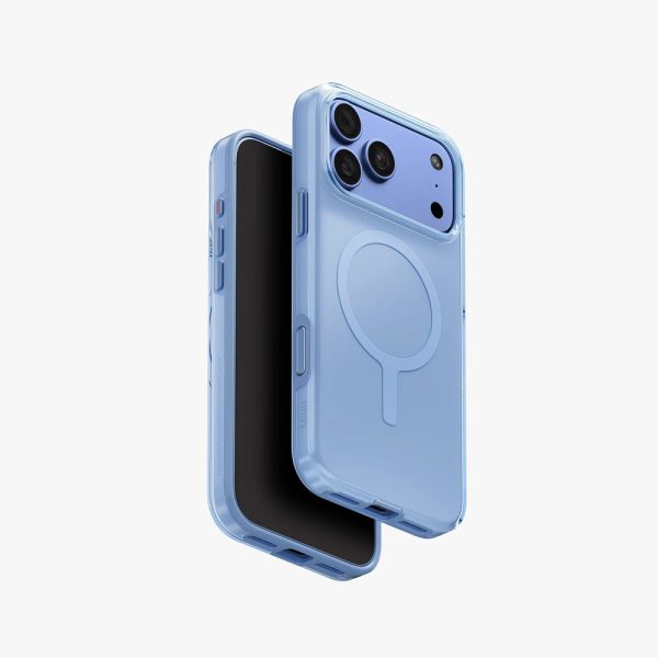 Uniq Clario MagClick Eco-Friendly Drop Protection Case with Camera Control Button for iPhone 18 Pro Max 6.9 - Cool Blue