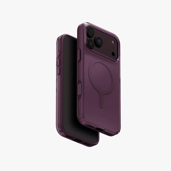 Uniq Clario MagClick Eco-Friendly Drop Protection Case with Camera Control Button for iPhone 18 Pro Max 6.9 - Fig Purple