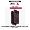 Uniq Combat Triple-Layered Protective MagClick Drop Protection Case with Camera Control Button for iPhone 18 Pro 6.3 - Deep Purple