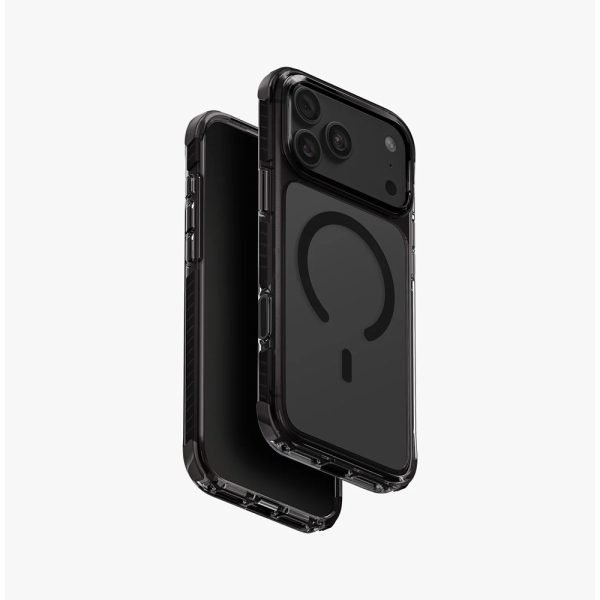 Uniq Combat Triple-Layered Protective MagClick Drop Protection Case with Camera Control Button for iPhone 18 Pro Max 6.9 - Carbon Black