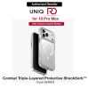 Uniq Combat Triple-Layered Protective MagClick Drop Protection Case with Camera Control Button for iPhone 18 Pro Max 6.9 - Blanc White