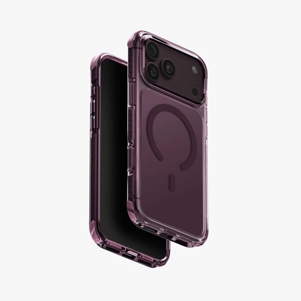 Uniq Clario MagClick Eco-Friendly Drop Protection Case with Camera Control Button for iPhone 18 Pro 6.3 - Fig Purple