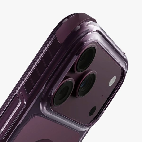 Uniq Combat Triple-Layered Protective MagClick Drop Protection Case with Camera Control Button for iPhone 18 Pro Max 6.9 - Deep Purple