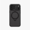 Uniq Elix 360 Kickstand Leather Drop Protection Magnetic Case with Camera Control Button for iPhone 18 Pro - Charcoal Grey