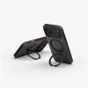Uniq Elix 360 Kickstand Leather Drop Protection Magnetic Case with Camera Control Button for iPhone 18 Pro Max - Charcoal Grey