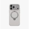 Uniq Elix 360 Kickstand Leather Drop Protection Magnetic Case with Camera Control Button for iPhone 18 Pro - Cloud Stone
