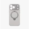 Uniq Elix 360 Kickstand Leather Drop Protection Magnetic Case with Camera Control Button for iPhone 18 Pro - Cloud Stone