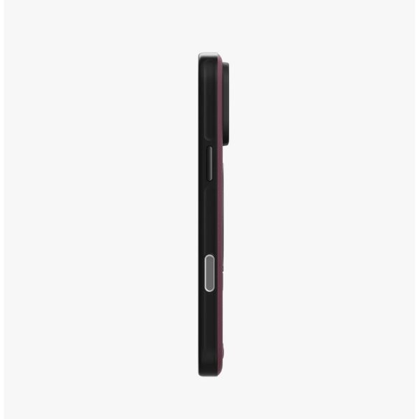 Uniq Elix 360 Kickstand Leather Drop Protection Magnetic Case with Camera Control Button for iPhone 18 Pro Max  - Deep Maroon