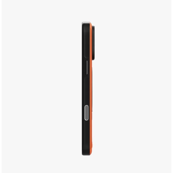 Uniq Elix 360 Kickstand Leather Drop Protection Magnetic Case with Camera Control Button for iPhone 18 Pro - Volt Orange