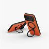 Uniq Elix 360 Kickstand Leather Drop Protection Magnetic Case with Camera Control Button for iPhone 18 Pro Max - Volt Orange