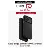 Uniq Keva Edge Slimline 100% Aramid Magnetic Case with Camera Control Button for iPhone 18 Pro- Carbon Black