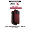 Uniq Keva Edge Slimline 100% Aramid Magnetic Case with Camera Control Button for iPhone 18 Pro- Ember Red