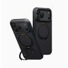 Uniq Keva Mov 360 Kickstand Aramid Magnetic Protection Case with Camera Control Button for iPhone 18 Pro Max - Carbon Black