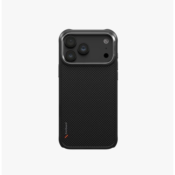 Uniq Keva Tough Aramid MagClick Protection Case with Camera Control Button for iPhone 18 Pro - Carbon Black