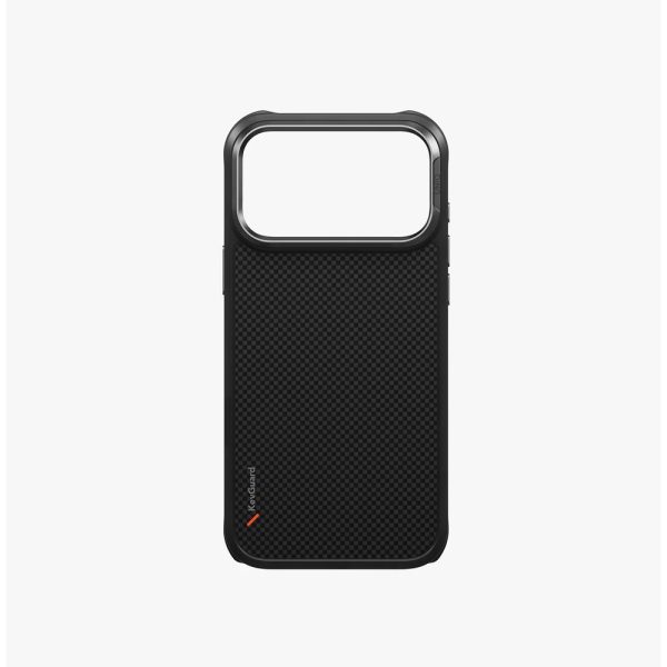 Uniq Keva Tough Aramid MagClick Protection Case with Camera Control Button for iPhone 18 Pro Max - Carbon Black