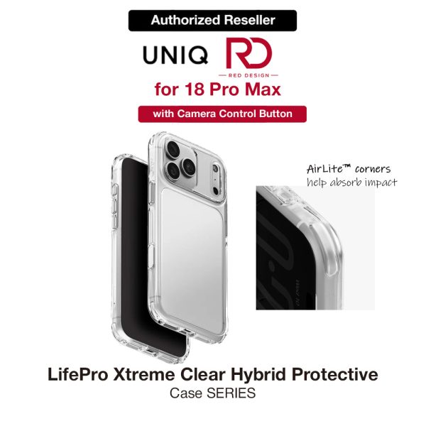 Uniq LifePro Xtreme Clear Case with Camera Control Button for iPhone 18 Pro Max 6.9 - Clear