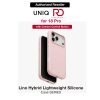 Uniq Lino Hybrid Silicone Lightweight Magnetic Protection Case with Camera Control Button for iPhone 18 Pro- Pale Rose