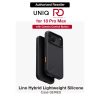 Uniq Lino Hybrid Silicone Lightweight Magnetic Protection Case with Camera Control Button for iPhone 18 Pro Max - Charcoal Grey